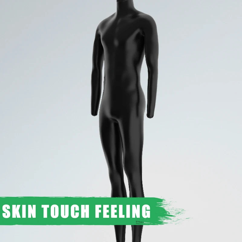 Whole Body Neck-Entry Silicone Bodysuit - Black Handmade Catsuit for Cosplay &amp; Fetish Play