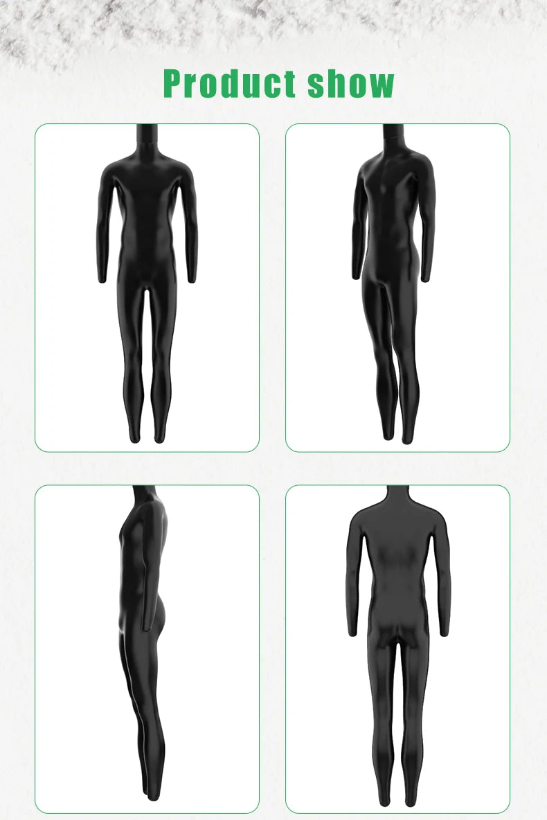 Whole Body Neck-Entry Silicone Bodysuit - Black Handmade Catsuit for Cosplay &amp; Fetish Play