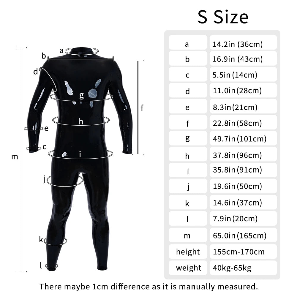 Whole Body Neck-Entry Silicone Bodysuit - Black Handmade Catsuit for Cosplay &amp; Fetish Play