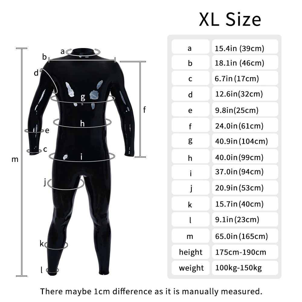 Whole Body Neck-Entry Silicone Bodysuit - Black Handmade Catsuit for Cosplay &amp; Fetish Play