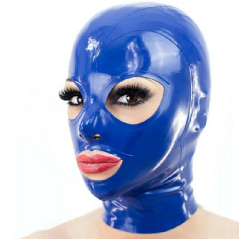 Premium Latex Hood Mask for Fetish, Cosplay & Sensory Play