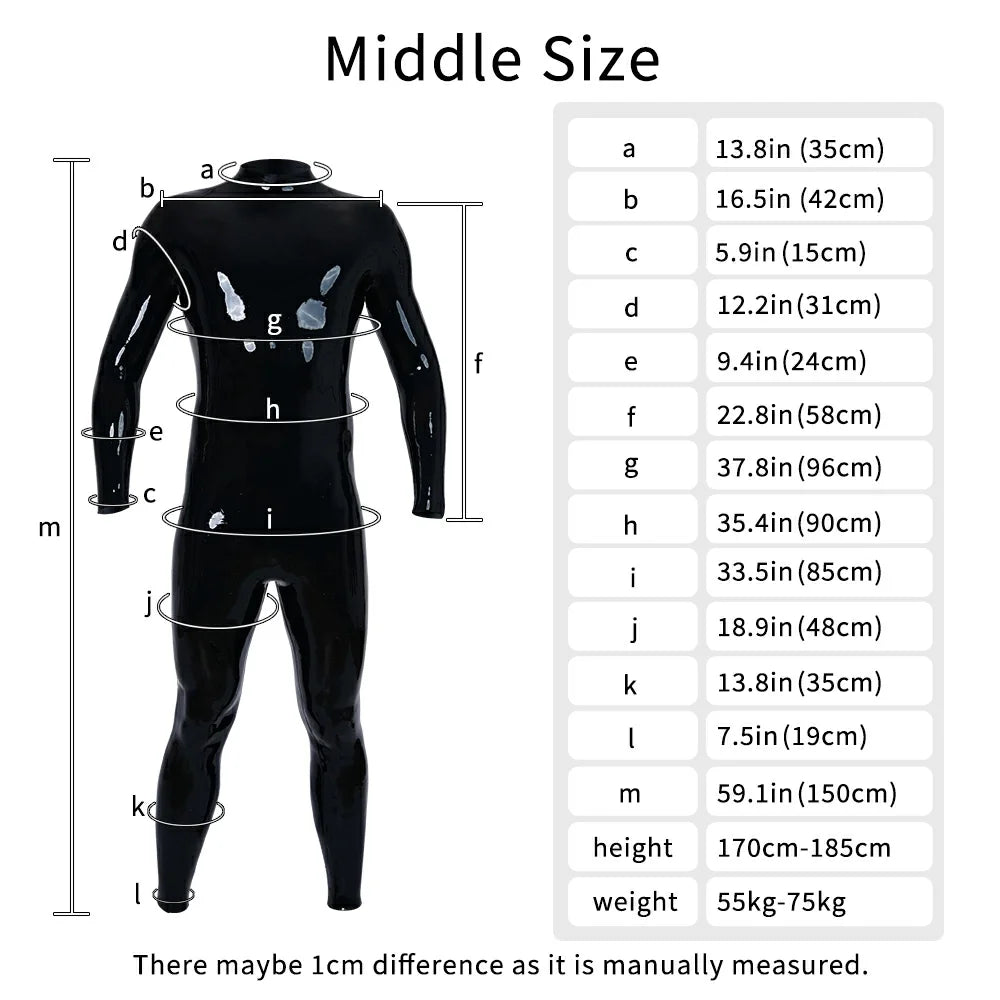 Whole Body Neck-Entry Silicone Bodysuit - Black Handmade Catsuit for Cosplay &amp; Fetish Play