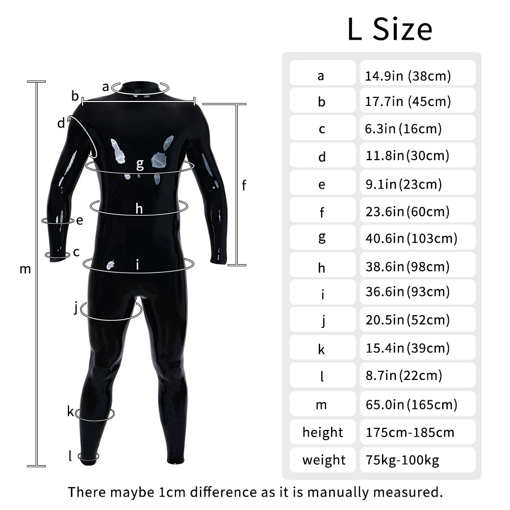 Whole Body Neck-Entry Silicone Bodysuit - Black Handmade Catsuit for Cosplay &amp; Fetish Play