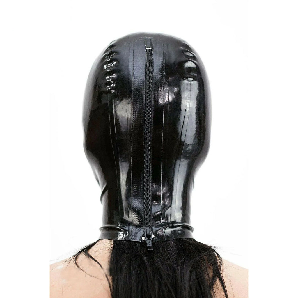 Premium Latex Hood Mask for Fetish, Cosplay & Sensory Play